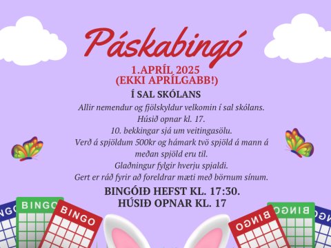 Easter Bingo April 1, 2025