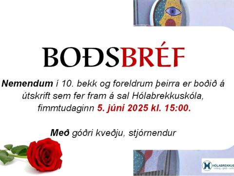 Invitation to parents of 10th graders