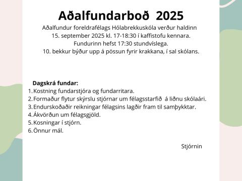 Aðalfundur 2025